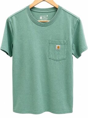 Carhartt Loose Fit Pocket Tee Sage Green Short Sleeve T-Shirt Women’s Small